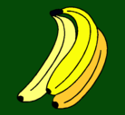 Dibujo Plátanos pintado por pierina