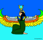 Dibujo Isis pintado por angelux