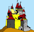 Dibujo Castillo medieval pintado por gorka