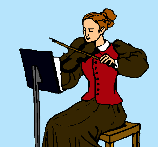 Dama violinista