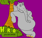 Dibujo Horton pintado por dariana