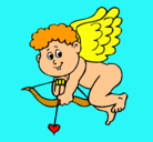 Dibujo Cupido pintado por dayana
