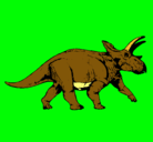 Dibujo Triceratops pintado por axel