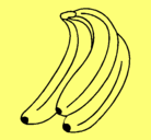Dibujo Plátanos pintado por sarita