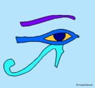 Dibujo Ojo Horus pintado por axel
