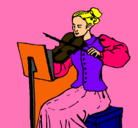 Dibujo Dama violinista pintado por alejandro