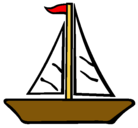 Dibujo Barco velero pintado por danilo