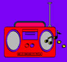 Dibujo Radio cassette 2 pintado por wormmon