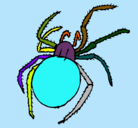 Dibujo Araña venenosa pintado por tizia