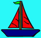 Dibujo Barco velero pintado por carrucel