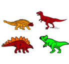 Dibujo Dinosaurios de tierra pintado por alexander
