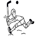 Dibujo Jugador de hockey sobre hierba pintado por FAFA2