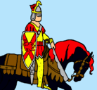 Dibujo Caballero a caballo pintado por gianfranco