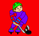 Dibujo Niño jugando a hockey pintado por dannayireh