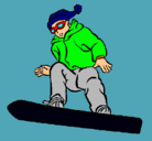 Dibujo Snowboard pintado por thomas