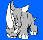 Dibujo Rinoceronte II pintado por kenianahomi