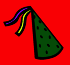 Dibujo Sombrero de cumpleaños pintado por febe