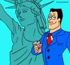 Dibujo Estados Unidos de América pintado por anngelo
