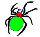 Dibujo Araña venenosa pintado por carlosmario