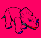 Dibujo Triceratops II pintado por alex