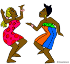Dibujo Mujeres bailando pintado por carmen