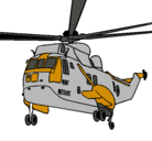 Dibujo Helicóptero al rescate pintado por carlos