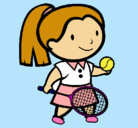 Dibujo Chica tenista pintado por Andrea