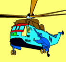 Dibujo Helicóptero al rescate pintado por hhelicoptero