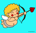 Dibujo Cupido pintado por laestrella