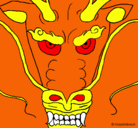 Dibujo Cabeza de dragón pintado por conyta