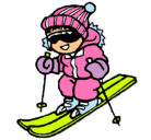 Dibujo Niño esquiando pintado por AILEN