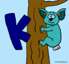 Dibujo Koala pintado por johnny