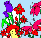 Dibujo Fauna y flora pintado por evelin