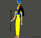 Dibujo Hathor pintado por aRtuuriitoGaga