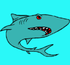 Dibujo Tiburón pintado por luisantonio