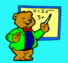 Dibujo Profesor oso pintado por jeremy