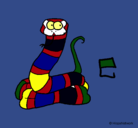 Dibujo Serpiente pintado por olopocram