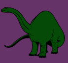 Dibujo Braquiosaurio II pintado por sher