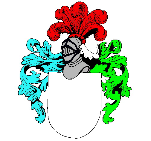 Escudo de armas y casco