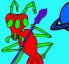 Dibujo Hormiga alienigena pintado por kevin