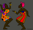 Dibujo Mujeres bailando pintado por poke-emilio