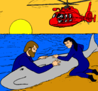 Dibujo Rescate ballena pintado por naruto