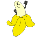Dibujo Banana pintado por yaneth