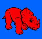 Dibujo Triceratops II pintado por tomi