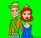 Dibujo Príncipe y princesa pintado por lauradaniela