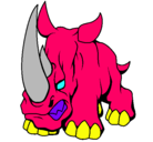 Dibujo Rinoceronte II pintado por ruben