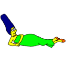 Dibujo Marge pintado por dante