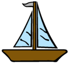 Dibujo Barco velero pintado por veronica