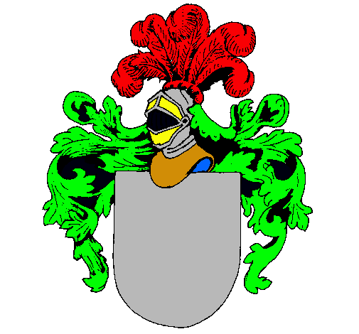 Escudo de armas y casco