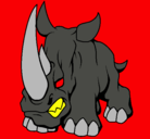 Dibujo Rinoceronte II pintado por AldoDanielR.R